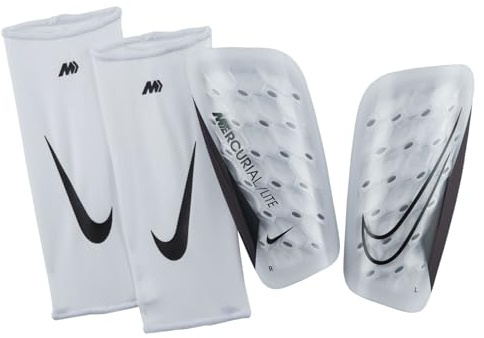 Nike DN3611-100 NK Merc Lite - FA22 Shin Guards Unisex Adult White/White/Black Tamaño S