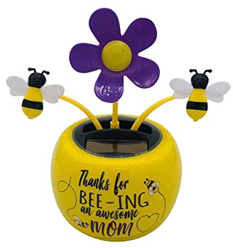 Flores móviles solares que se tambalean, decoración del salpicadero del coche, accesorios de interior, flor bailando solar, juguete de flor solar, figura decorativa para escritorio, dormitorio,