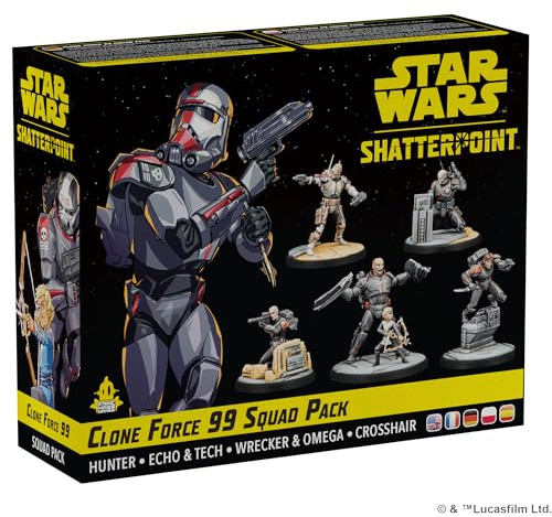Asmodee, Star Wars: Shatterpoint – Clone Force 99, Squad Pack, Tabletop