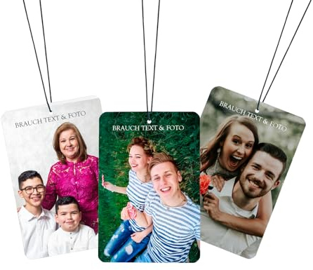 Duftbaum Auto Personalisiert,OXYEFEI Lufterfrischer Individualisiert mit Text und Fotos，Auto Duftspender, Car Air Freshener, Duftanhänger