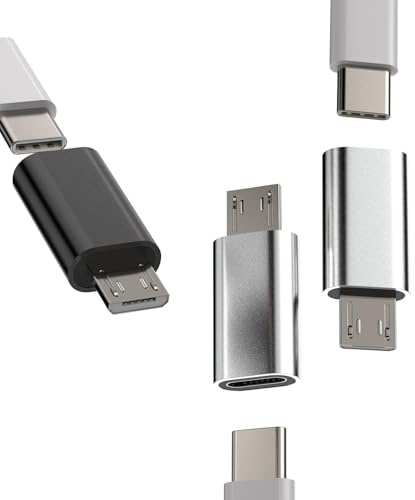 zoyuzan Lot de 3 adaptateurs USB C vers Micro USB Type C Jack mâle Android femelle Convertisseur (3 Pack) Adapter Type-C Câble Chargeur Convertisseur Compatible avec Samsung Galaxy S7 Active S6 Edge