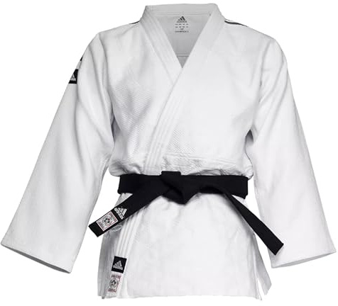 adidas Judo Gi Uniform Suit Jacket, IJF Approved, For Men Women Kids, 750G, Polycotton, Belt Not Included, Slim or Standard Cut, Sizes 155 – 200cm. Note Jacket Only (Standard Fit, 175cm)