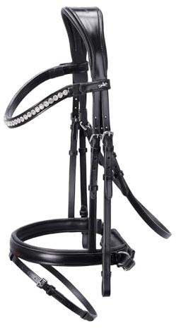 Schockemöhle Trense Palermo Black/Silver Classic Line anatomisch