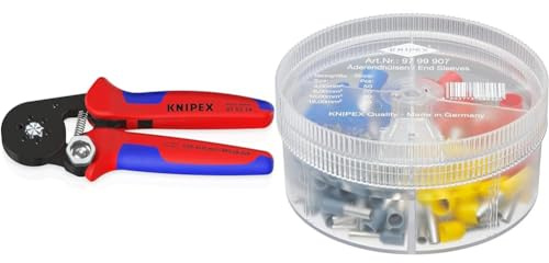 Knipex Selbsteinstellende Crimpzange & Sortimentsboxen mit isolierten Aderendhülsen 97 99 907