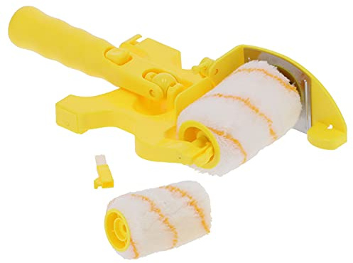 Kantenroller, Handgeführt, Sauber Geschnitten, Farbkantenroller, Wand- und Deckenpinsel mit Eckbürste, für Türen, Fenster, Decken, Sockelleisten, Stuhlgeländer
