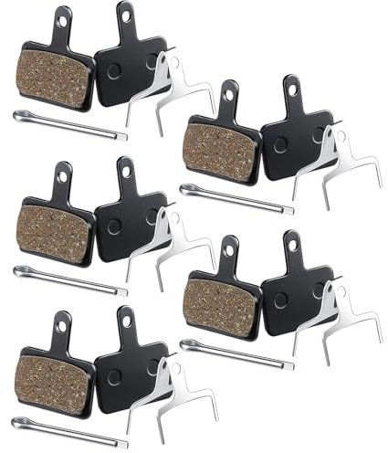 5 Pairs Bike Brake Pads, Mountain Bike Brake Pads, Tektro Brake Pads, Break Pads Bike Fit for Tektro Shimano Trp Deore Br-M575 B01s Mt200 M525 M515 T615 T675 M505 M495 M486 M485 Pads Replacement