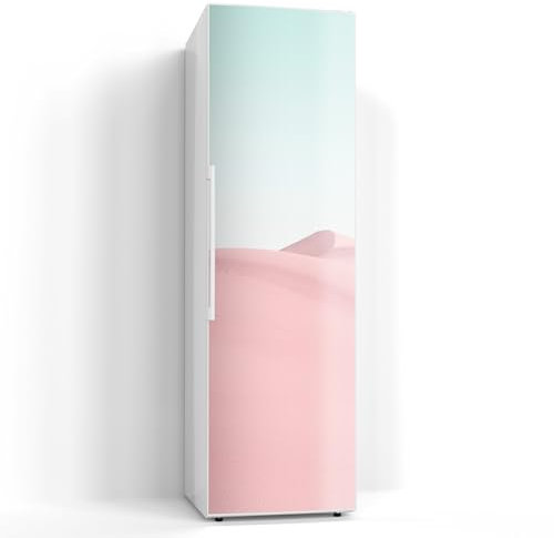 DEQORI Magnetfolie für Kühlschrank 60x200 cm | Motiv Rosige Stille | dekorative Magnetmatte Gefrierschrank Schutz | Magnet Deko-Folie selbstklebend, magnetisch & wasserabweisend