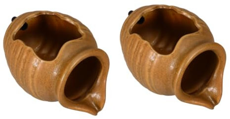 BCOATH 2stücke Keramischer Ziertopf Für Wasserzirkulation Dekorative Hydroponik-vase Für Garten Und Innenbereich Schafft Entspannende Wassermerkmale Und Natürliche Pflanzenumgebung