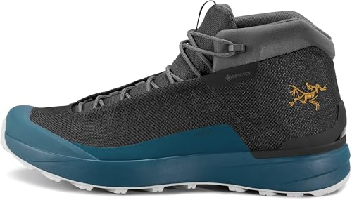 Arc'teryx Kopec Mid GTX Boot Men's | Waterproof Mid-Height Hiking and Trekking Shoe | Black/Nightscape, 7