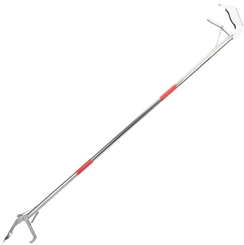Schlangengreifer-Werkzeug, 127 cm, 3 Abschnitte, Schlangengreifer, Edelstahl-Schlangenzange mit gezackten Zähnen, robuster tragbarer Snack-Stick für Aal, Fische, Reptilien, Snack-Stick, Schlangen