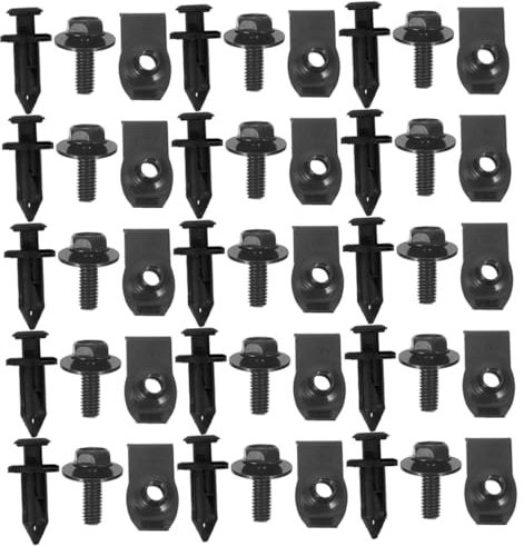 MAGICLULU Boulons Vis Clips De Pare-Chocs Fixations Mécaniques Clips Automobiles Protection De Cavité De Soubassement Protection De Pare-Chocs Protection Anti-Éclaboussures