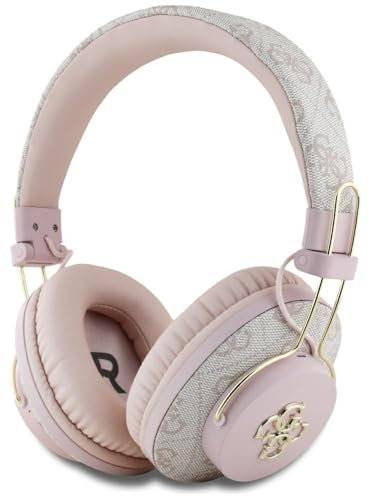 Cuffie auricolari CG Mobile Guess Bluetooth ENC Metal 4G Logo (rosa)