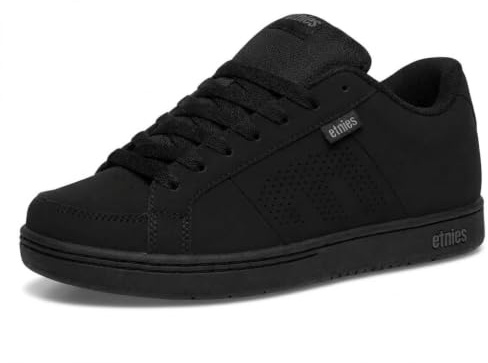 Etnies Kingpin - Classic Skate Heritage Fashion Style with on-Trend Puffy Look, Reinforced Cupsole - Black Dirty Wash - 14