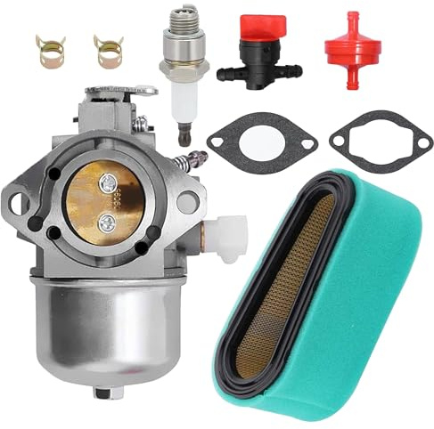 Vergaser kompatibel für Briggs & Stratton 283702, 283707, 28D707, 28M707, 28R707, 289707, 11 PS, 12, 12,5, 13 PS Motor Toro 71301 Rasenmäher Traktor Ersetzt 694941, 699831 mit Luftfilter-Wartungs-Kit