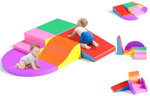 Lischwert Blocs de mousse Équipement Softzone Formes Activité Multicolore Jouets pour jeunes enfants (JM301-Color)