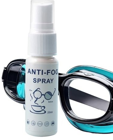 ycezw Spray antivaho de 20 ml, spray antivaho para gafas de natación, revestimiento antivaho removedor de arañazos, limpiador de lentes transparente para parabrisas, espejos y exteriores