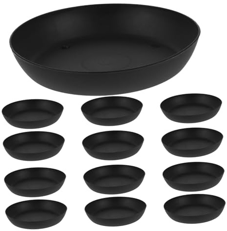 ifundom 30 Pièces Plates de Base pour Pots de Fleurs Plastique Lot de Coupelles pour Intérieur Extérieur Assiettes Pratiques Légères