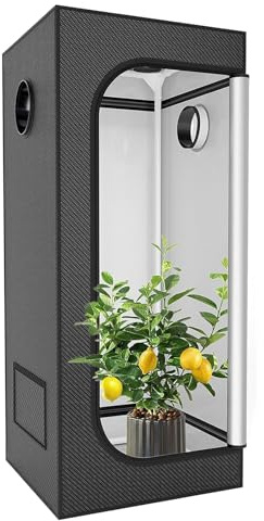Tenda da coltivazione per interni con finestra di osservazione, Mylar altamente riflettente per sistema idroponico, perfetta per la propagazione delle piante e il giardinaggio indoor