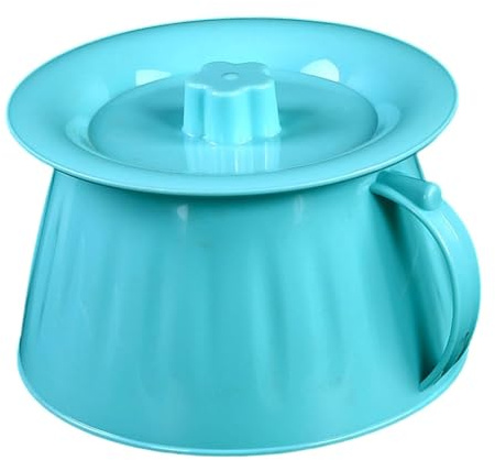 Harilla Spittoon Urinal Pot with Lid with Handle Portable Urinal Bottle Night Pee Holder for Travel Camping Home Elder Kids Men Woman, Blue