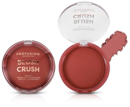 Profusion Cosmetics Bouncy Cheek Blush - Lightweight Velvety Smooth Shimmer
