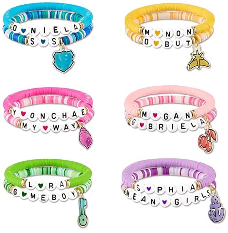 AURTHOS Katseye Bracelets Merch Concert Album Inspired Friendship Bracelet Stackable Stretch Bracelets Merchandise for Fans Girls Women Birthday Gifts Costume Accessories