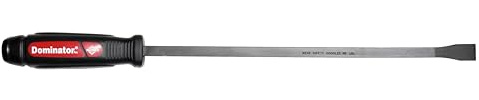 Mayhew Tools 60143 Dominator 17-Inch Straight Pry Bar, Multi, 12 | Fully Heat-Treated Steel, Strikeable Cap & Shock-Absorbing Ergonomic Handle