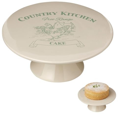 Premier Housewares Country Kitchen Tortenständer, cremefarben