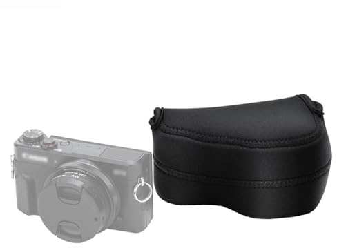 JJC OC-S1BK Borsa per Telecamera in Neoprene, ultra Leggera Nero, per Sony A5000 A5100 A6000 A6300 A6500 + Obiettivi 16-50mm (SELP1650) 4.7 x 2.9 x 3.4/120 x 73 x 87mm (W x H x D)