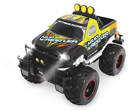 DICKIE 201119455 Toys - RC Ford F150 Mud Wrestler, Ferngesteuertes Auto für drinnen und draußen, 10 km/h, XL Monster Truck, mit Fernbedienung, für Kinder ab 6 Jahren