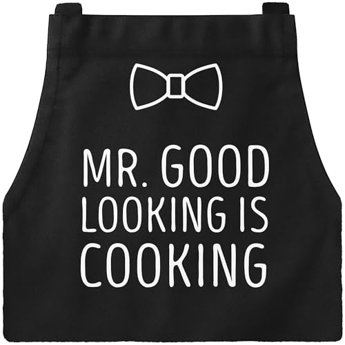 MoonWorks Herren Grillschürze Grillkönig Schürze für Männer Krone