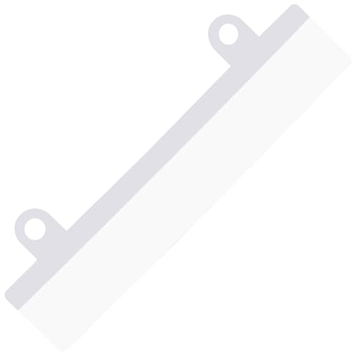 KLEBESHOP24 Heftstreifen zum Kleben, 122 x 15 mm, transparent, 500 Stück | Abheftvorrichtung selbstklebend
