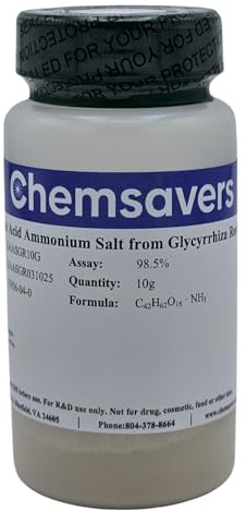 Glycyrrhizic Acid Ammonium Salt from Glycyrrhiza Root (Licorice), 98.5%, 10g