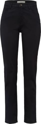 BRAX Dam stil Mary Cotton stretchbyxor, Perma blå, 34W / 32L