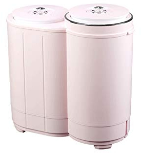 Mini Washing Machine Portable Compact Mini Twin Tub Washing Machine w/Wash and Spin Cycle, Built-in Gravity Drain Capacity For Camping, Apartments, Dorms, College Rooms, RV’s, Delicates and more Porta