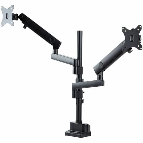 StarTech Dual-Monitorarm bis 32 Zoll, 8kg, VESA, Federarm (ARMDUALPIVOT) | Tischhalterung, Höhenverstellbar, Neigbar, Drehbar, Schwenkbar, C-Klemme, Tülle