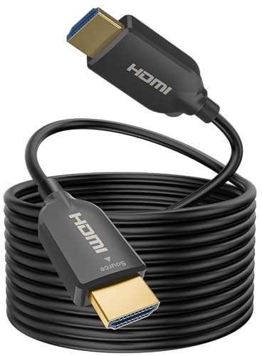 SOEYBAE 4K HDMI Glasfaserkabel 10M 4K@60Hz 18Gbps, Glasfaser HDMI 2.0b Kabel mit HDR10, HDCP 2.2 & 3D, Ultra HD Kabel für Heimkino, PS4/PS5, Xbox Series X/S, Fire TV, Projektor, Soundbar,Monitoren