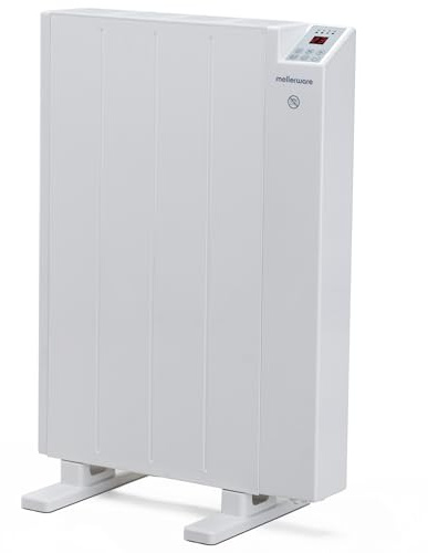 Mellerware - Emisor Térmico Bajo Consumo Comfy! 600W WIFI | Programable 3 Modos +Temp. Ajustable + Función Ventana Abierta |Radiador Eléctrico Potente |10m2| Google Home Alexa |Small