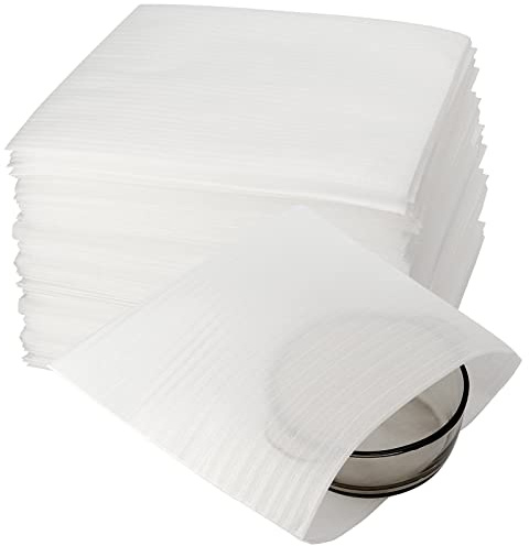 SINJEUN 150 Pack weißes Kissen Schaumstoff Wrap Beutel, 30cm x 30cm/12 x 12 Cushioning Wrap Blätter Schaumstoff Wrap Beutel für den Schutz Verpackung Umzug Gerichte Gläser Flaschen
