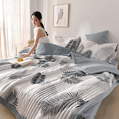 Couette d’été Yinghesheng Fine et Légère, Fraîche, Imprimée, Douce et Confortable, Lavable en Machine, 200X230cm