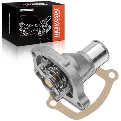 Frankberg Termostato del liquido di raffreddamento con guarnizione | Compatibile con: Cinquecento 170, Box/Hatchback 141, Doblo Box/MPV 223, Doblo MPV 119 223, Punto Van 176, 141, Palio 171