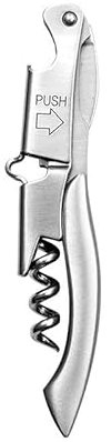 Sacacorchos multifuncional de acero inoxidable con funda de cuero, el mejor juego de herramientas de cocina con abridor de botellas, abrelatas y abridor de vino