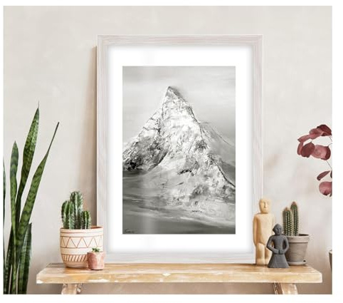 Pix FRAMES Bilderrahmen 15x21cm (A5) - Holz Fotorahmen - Grau | Holzbilderrahmen mit Plexiglas - Bilderrahmen Holz zum Aufhängen - Wooden Picture Frame - Photo Frame zum Aufstellen