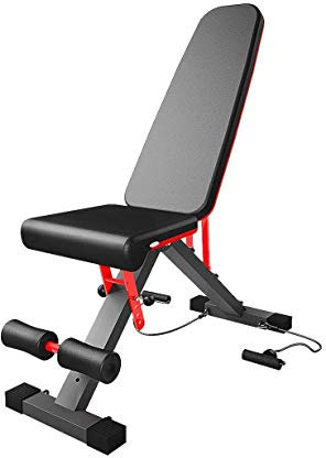 Fitnessgeräte Bauch-Sit-up-Brett, verstellbar, tragbar, Schrägbank, Klappbank, Mehrzweck-Sit-up-Bank, Trainingsbank, Fitnesstraining, Mehrpositionen-Universalbank, Ganzkörpertraining, Hantel B