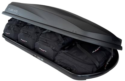 KJUST Taschen Set 4stk kompatibel mit Dachbox LEVUP CUBE 470