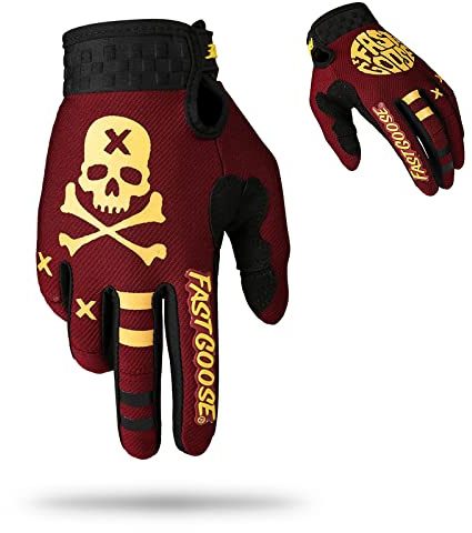 Fast passion Dirt Bike Motorradhandschuhe Motocross Handschuhe Motorrad Fahren Fahrradhandschuhe ATV MX MTB Off Road Rennsport Sport Radhandschuhe (1Maroon, M)