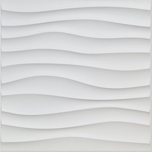 Xiyocadt 20 Stück 3D Wandpaneele, 30 x 30 cm Wandpaneele Selbstklebend, PVC Wandverkleidung Innen für Dekoration von Wohnzimmer, Schlafzimmer (Weiß 2)