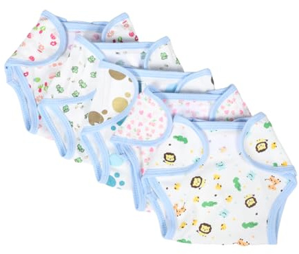 Milisten 5stücke Puppenwindeln Babykleidung Wiederverwendbar Aus Baumwolle Waschbar Puppenkleidung Spielzeugwindeln Für Puppenspielset Und Rollenspiele