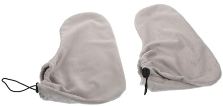 IWOWHERO Fundas Envolventes para Pies Cera de Parafina Tamaño Único Calentadoras para Spa y Cuidado Personal Diseño Elástico Gris