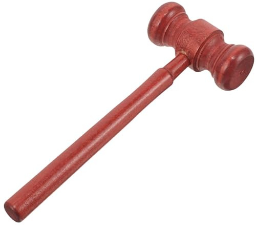 Mini mazo de juez de madera, martillo de corte de subasta, modelo de utilería for disfraces y juegos de rol