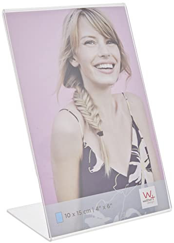 walther design Bilderrahmen 10 x 15 cm Kunstglas Hochformat Portraitrahmen ASH1015